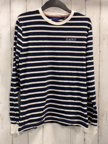 Gant  Langarmshirt  Gr. 164/170  blau weiße Streien 