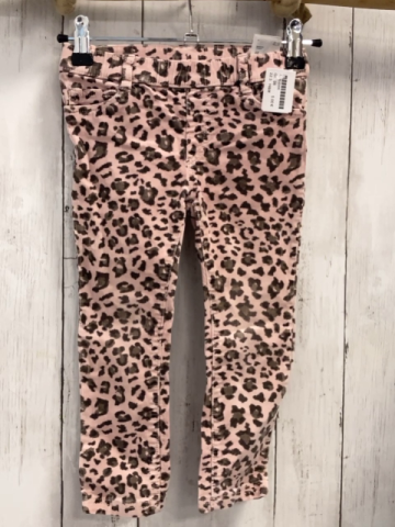 H&M Hose Gr. 98  rosa Kord Leoprint