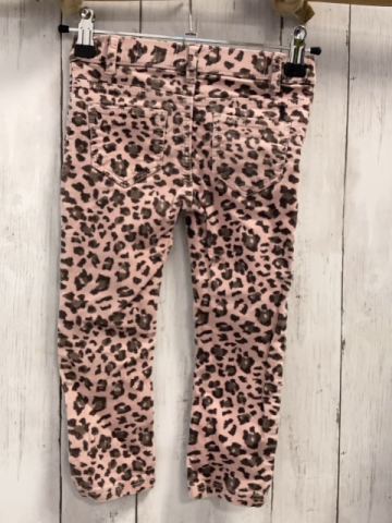 H&M Hose Gr. 98  rosa Kord Leoprint