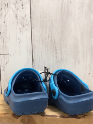 neu Gummischuhe Gr. 25  blau hellblauer Riemen