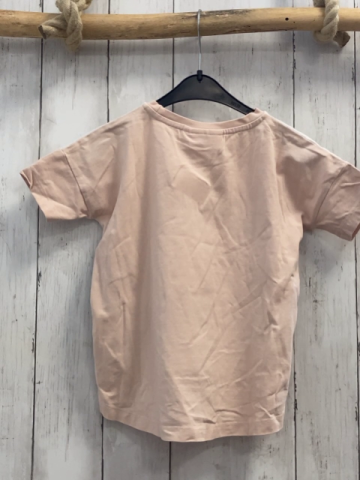 Molo  T-Shirt Gr. 116  weiß rosa Katze Eis 