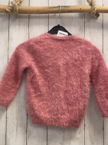 Bob der Bär  Pullover  Gr. 98  rosa Strick Herzen flusig 