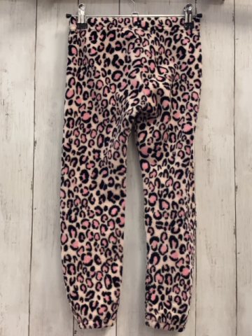 Chicco  Leggings  Gr. 116  rosa + schwarz dunkelrosa leoprint Plüsch
