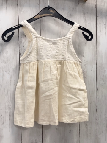 zara Sommerbluse Gr. 104  beige Häkelei