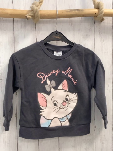  Pullover Gr. 104  grau Katze