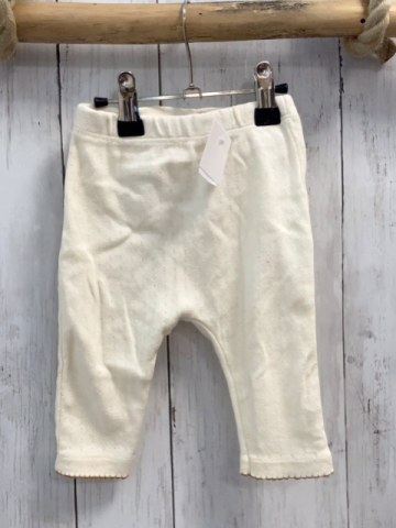 zara Leggings Gr. 68  weiß Lochmuster