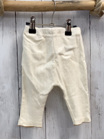 zara Leggings Gr. 68  weiß Lochmuster