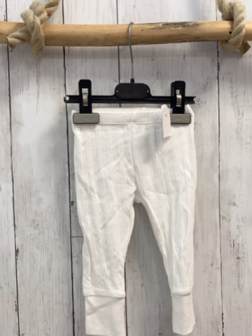 zara Leggings Gr. 68  weiß Lochmuster
