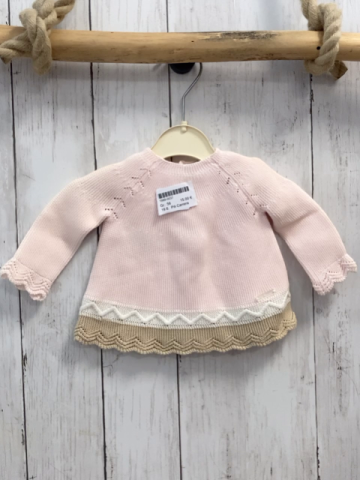 Pili Carrera Pullover Gr. 56  rosa weiß beige