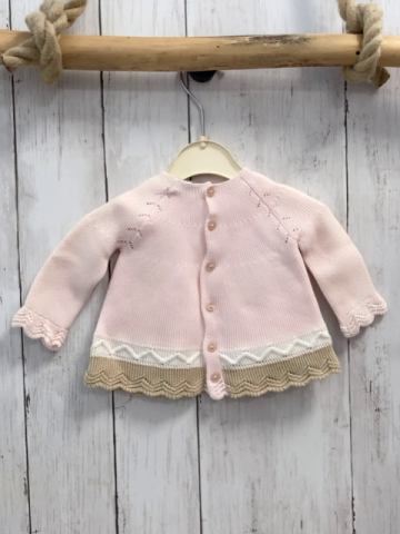 Pili Carrera Pullover Gr. 56  rosa weiß beige