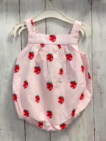 Jacadi Playsuit Gr. 74  rosa Beeren