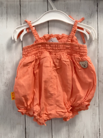 steiff Playsuit Gr. 62  aprikot Rüsschen