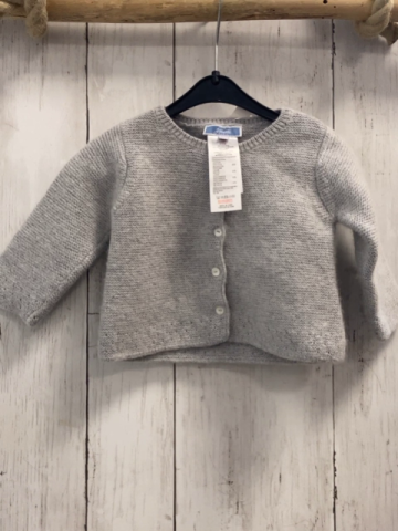 Jacadi  Strickjacke  Gr. 68  hellgrau 