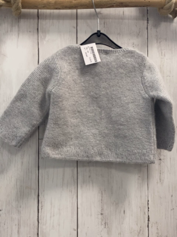 Jacadi  Strickjacke  Gr. 68  hellgrau 