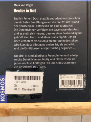 Die drei!!!  Buch Heuler in Not 