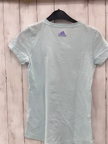 Adidas  T-Shirt  Gr. 164  mint  lila petrol orange bunte Schrift 