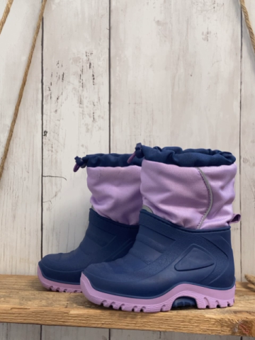  Gummistiefel Gr. 22  blau flieder gefüttert