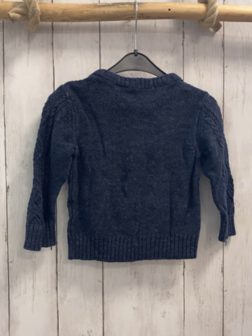 H&M Pullover Gr. 92  blau Strick Zöpfe