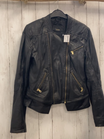 Guess Lederjacke Gr. L schwarz