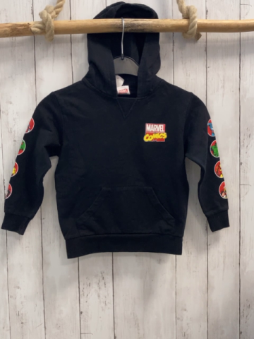 Marvel  Pullover  Gr. 110  schwarz Kapuze Marvelbilder 