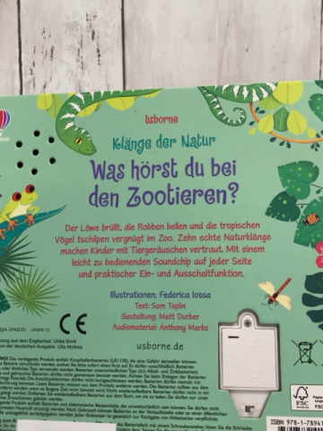  Pappbuch Klänge der Natur Was hörst du bei den Zootieren?