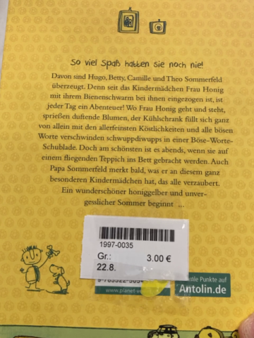  Buch Frau Honig
