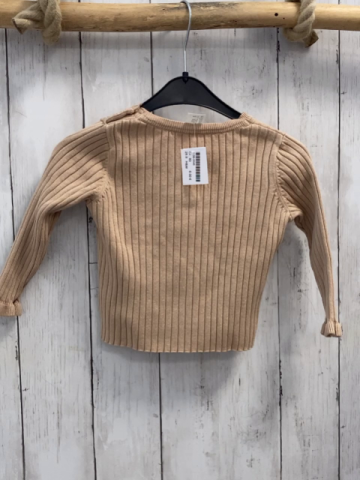 H&M  Pullover  Gr. 80  sand Rippen Strick 