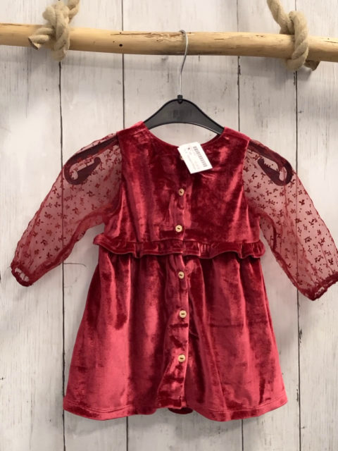 Sergent Major  Kleid  Gr. 68  weinrot Nicky transparente Ärmel 