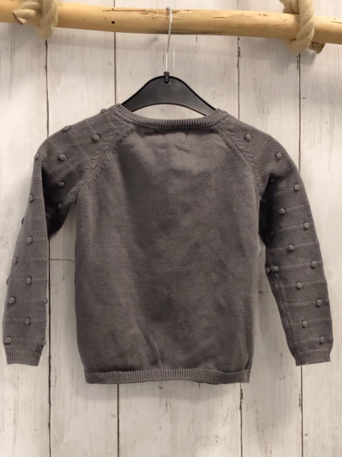 H&M  Strickjacke  Gr. 92  grau Noppen