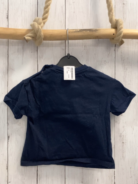 H&M  T-Shirt  Gr. 80  blau Micky Mouse weiße Schrift 