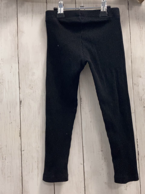 H&M  Leggings  Gr. 98  schwarz Rippen 