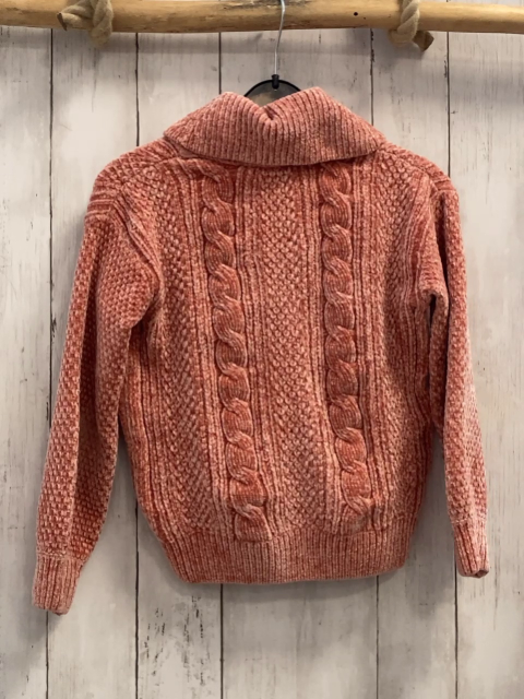   Pullover  Gr. 134  orange StrickZöpfe Rolli 