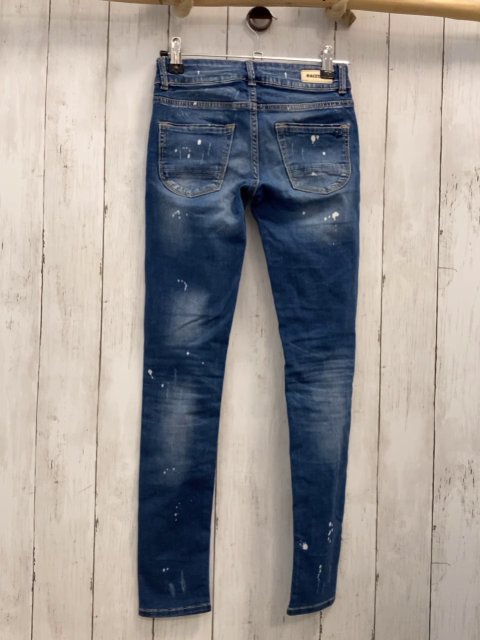 Raizzed  Hose  Gr. 140  blau Jeans Bund verstellbar  weiße Punkte 