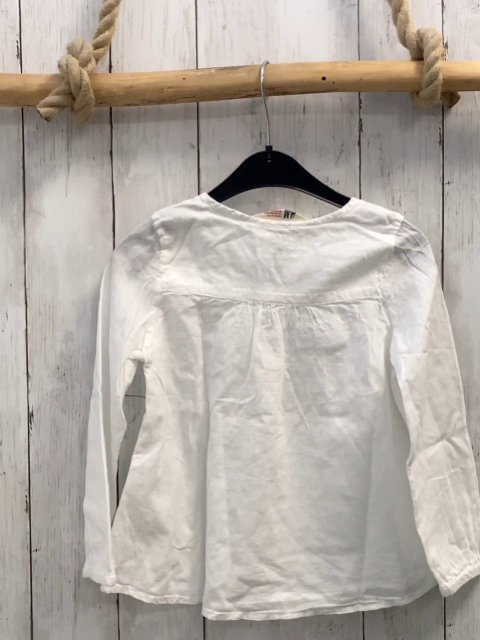 H&M  Bluse  Gr. 110  weiß Rüschen 