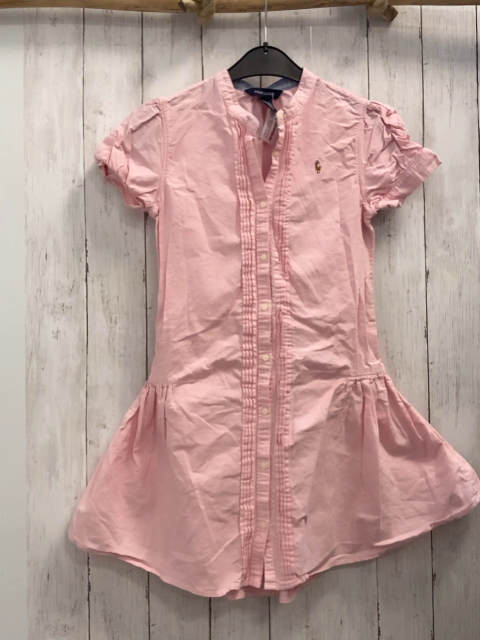 Ralph Lauren  Kleid  Gr. 158/164  rosa Rippen 