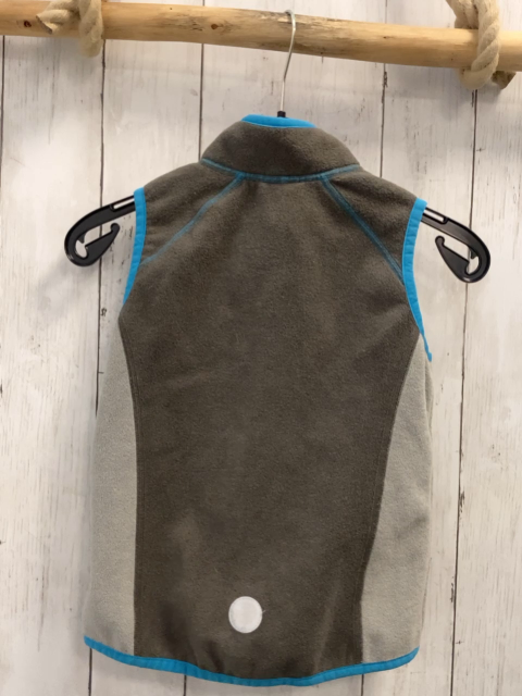 Jako-o Weste Gr. 104  grau hellgrau blauer Bund