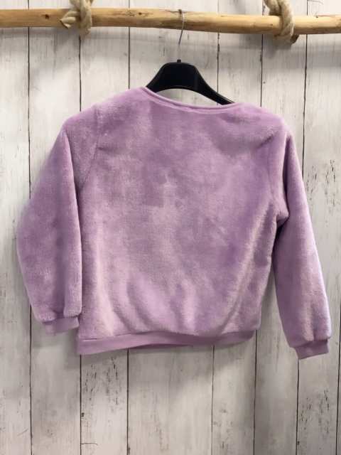H&M  Pullover  Gr. 122  lavendel Plüsch buntes Pailetteneinhorn 