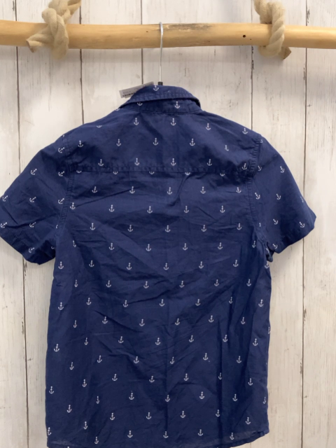 H&M  Sommerhemd  Gr. 122  blau weiße Anker 