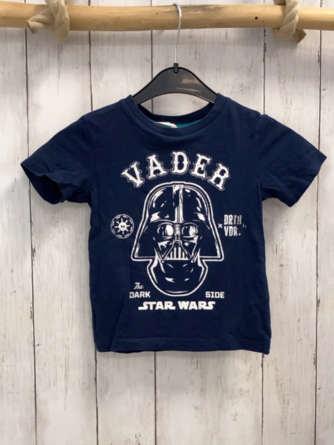 H&M  T-Shirt Gr. 92  blau weißer Trooper Schrift Star Wars 