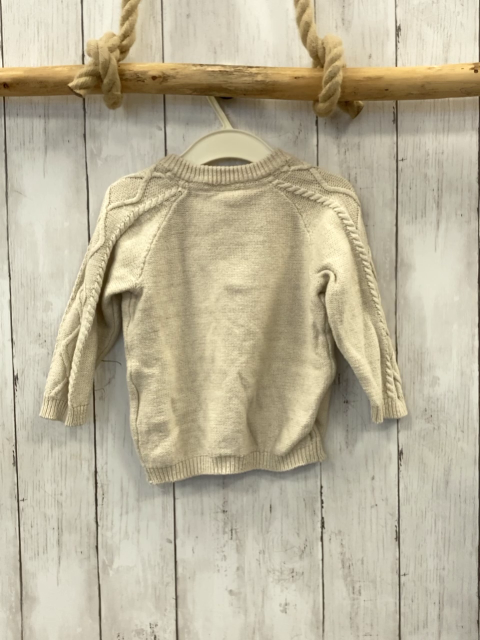 H&M Pullover Gr. 80  beige Strick Zöpfe