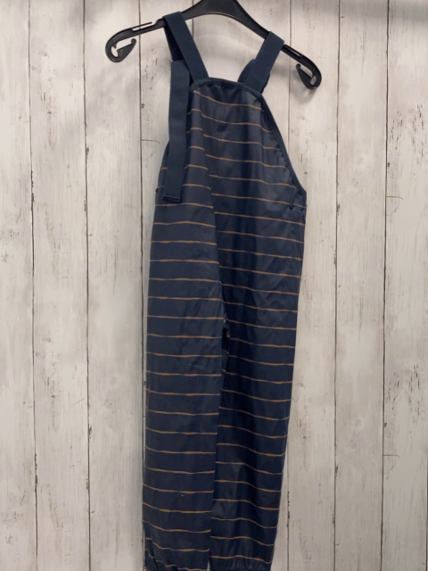   Regenhose  Gr. 110  blau hellbraune Streifen gummiert 