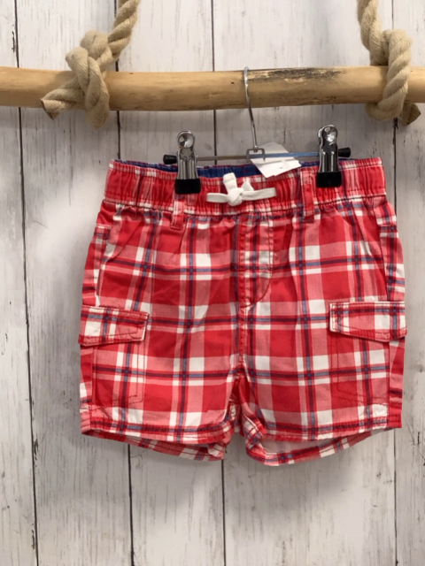 H&M  Shorts  Gr. 92  rot weiß blau kariert 