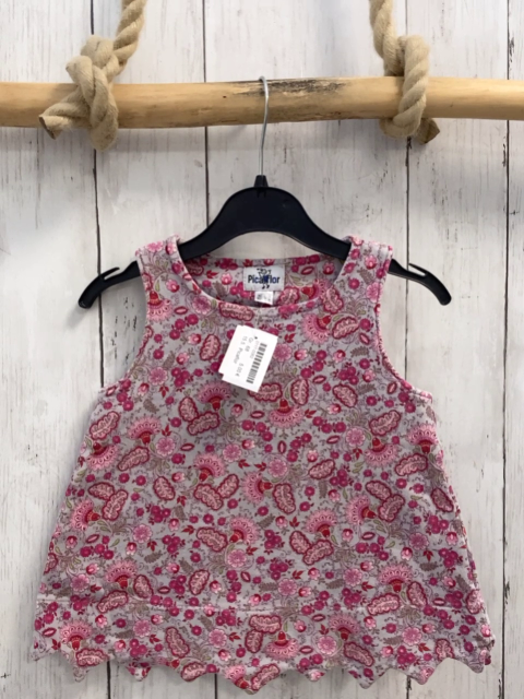 Picaflor  Kleid  Gr. 68  hellgrau pink rosa Blumen 