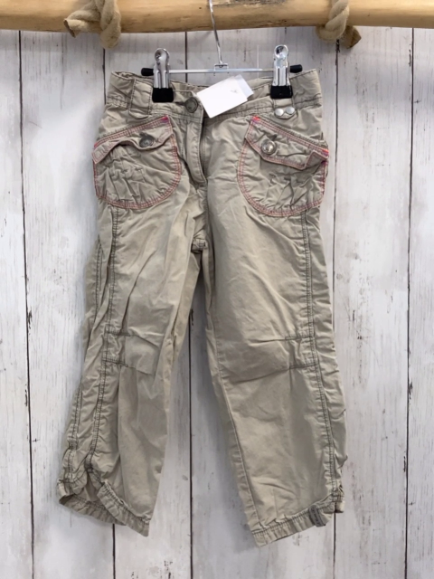 S´Oliver  Hose  Gr. 92  beige bunte Nähte Bund verstellbar 
