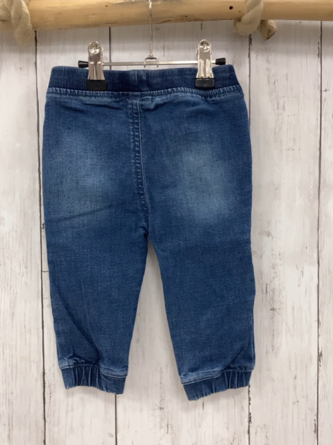 Nutmeg Jeggings  Gr. 74  blau Jeans gestickte Tiere 