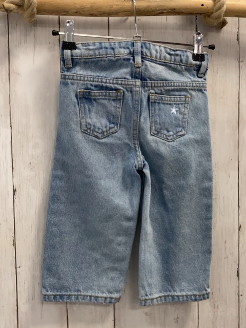 Reserved  Hose  Gr. 92  hellblau Jeans gestickte Blumen 