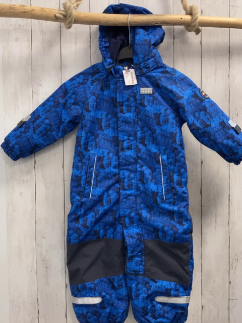 Lego  Winteroverall Gr. 86  blau hellblaue Legosteine Kapuze 