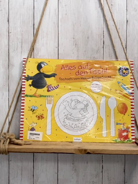 neu  Kreativblock Tischsets vom kleinen Raben Socke 