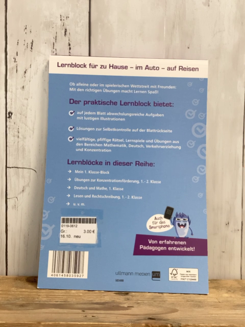 neu  Kreativblock Mein Vorschulblock Deutsch, Mathe, Konzentration & mehr 