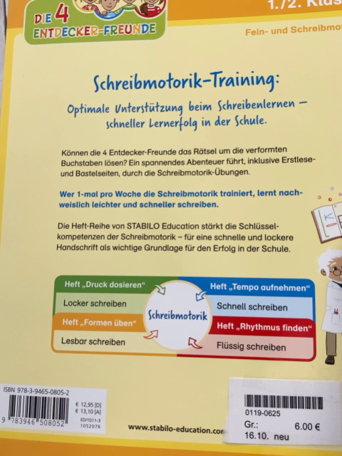 neu Kreativheft  Leichter schreiben lernen Form üben: lesbar schreiben 